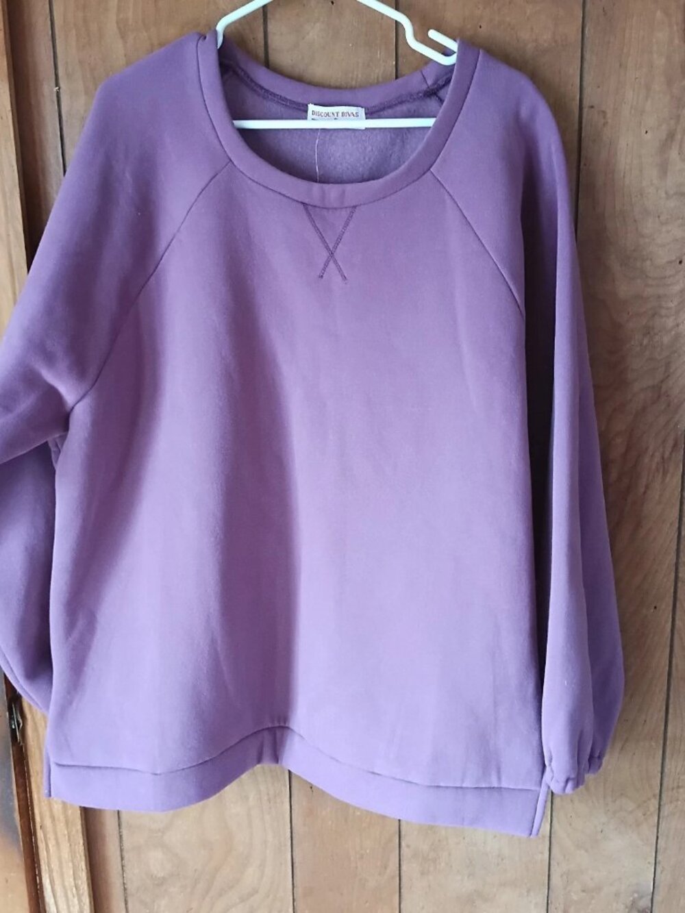 Discount Divas XL Sweatshirt – Dark Mauve/Purple – Cozy Cotton Blend